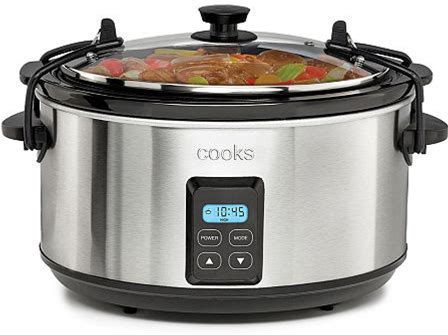 Cooks 5 Quart Programmable Latch and Travel Slow Cooker, Gray, One Size, Slow  Cookers+warmers Slow Cookers, Lockable, Dishwasher Safe, Programmable