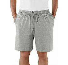 Men's Cotton Lounge Shorts By Freedom Fit, Color Gray, Size XXXXL, Gray, Size XXXXL