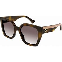 Gucci Women's Web Studi Oversize Square Sunglasses