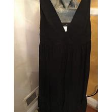 J Crew Sheer Black Halter Dress With Tags
