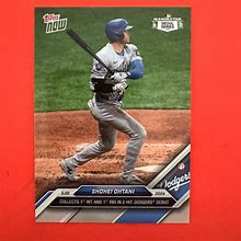 Topps Now Shohei Ohtani First Dodgers Hit & RBI - Toys & Collectibles | Color: Silver