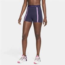 Nike Pro Dri-FIT Women's High-Waisted 3" Shorts In Purple, Size: XS | FB5450-555