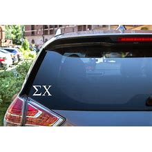 Sigma Chi - Sorority Decal - 2.5" Tall - For Your Car, Laptop, And Water Bottles
