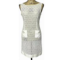 Dolce & Gabbana Lace Dress 38 US 2 White Ivory Sleeveless Sheer