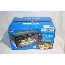 Better Chef Im-266B Toaster Oven, Black (102256-18 C) Front