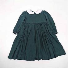 Vintage Rags From Richards Dress Girls Size 4 Green Plaid Christmas