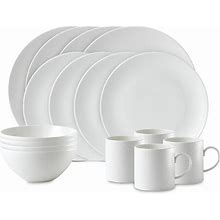 Wedgwood Gio 16-Piece Dinnerware Set, Service For 4 - White