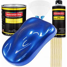 Restoration Shop Daytona Blue Pearl Acrylic Enamel Gallon Kit, Auto Paint