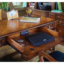Hooker Furniture Brookhaven Elegant Traditional Writing Desk - Medium Cherry