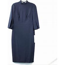 Calvin Klein Dresses | Calvin Klein Split-Sleeves Sheath Dress | Color: Blue | Size: 4