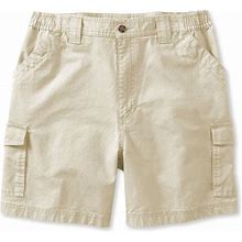 L.L.Bean | Men's Tropic-Weight Cargo Shorts, Comfort Waist, 6" Stone 35, Cotton
