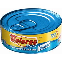 Dolores Tuna Chunk Light Yellowfin Tuna In Water, 5Oz Canned Tuna, 24 Pack
