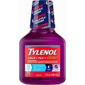 Tylenol Cold Plus Flu & Cough Night Liquid Medicine Wild Berry Burst 8 Oz 8 Pack