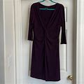 Fashion Bug Dresses | 5 For $25 Dark Purple Work Sheath Dress - Fits Like A Large | Color: Purple | Size: L