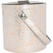 Sol Living Ice Bucket Double Wall Stainless Steel With Lid And Tongs