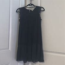Joie Dresses | Joie Tahoma Pin Dot Babydoll Dress | Color: Black/White | Size: Xs