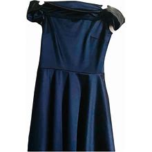 Dillards Short Blue Off The Shoulder Dress New Without Tags | Color: Blue | Size: 0