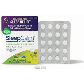 Boiron Sleepcalm Meltaway Tablets - Unflavored Vitamin | 60 Tabs