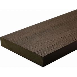 Ultrashield Naturale Cortes 1 in. X 6 in. X 16 ft. Spanish Walnut Solid Composite Decking Board (10-Pack)