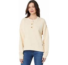 Carhartt Loose Fit Midweight French Terry Henley Sweatshirt Women's Clothing Stone Ash : LG