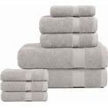 Bolboms 8 Piece Towel Set Ultra Soft 100% Pure Cotton, 2 Large Bath Towels 28X56,2Hand Towels For Bathroom16x26, 4 Wash Cloths12x12, Bath Towels