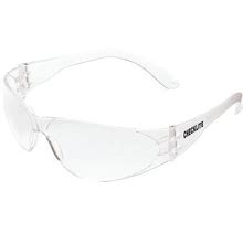 Mcr Safety Safety Glasses: Anti-Scratch, No Foam Lining, Wraparound Frame, Frameless, Clear, Clear Model: CL110