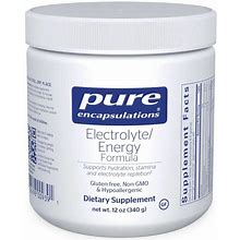 Electrolyte/Energy Formula By Pure Encapsulations. Powder Form. 12 Oz.