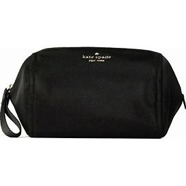 KATE SPADE CHELSEA Cosmetic Bag Black Nylon Zipper NWT