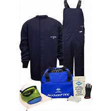 National Safety Apparel Large Blue Westex Ultrasoft Flame Resistant Arc Flash Personal Protective Equipment Kit -KIT2SC11LG10