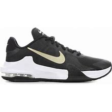 Men's Nike Air Max Impact 4 Basketball Shoes In Black/Gold/Whit Size 7.5