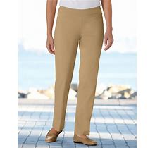 Blair Women's Slimsation® Straight-Leg Pants - Brown - 16 - Misses
