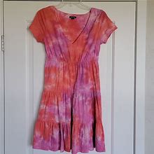 Wild Fable Dresses | Pink/Purple Tie-Dye Tiered Babydoll Dress | Color: Pink | Size: S