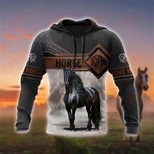 Premium Horse 3D All Over Printed Unisex Hoodie Clothing Store Sweatshirt Gildan Hoodies Hoodies For Girls