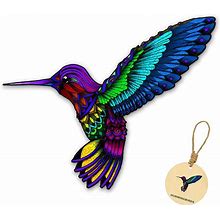 Jigsaw Puzzles Wooden Puzzle Jigsaw, Hummingbird Puzzle Toy Artwork, Animal Unique Shape Creative, Best Challenge Game For Adults, Family And Friend - 104 Pieces - 9.37 X 11.71 in (23.82X29.75Cm) - Medium