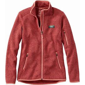 L.L.Bean | Women's Sweater Fleece Full-Zip Jacket Deep Coral Extra Small