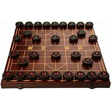 2 Players Strategy Board Games Chinese Xiangqi Chess Set Travel Games With Folding Chess Board Puzzle Games (Color : A, Size : 6Cm/2.4")