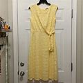 Perceptions Dresses | 3/$25 Yellow Lacy Floral Size Small Dress | Color: Yellow | Size: S