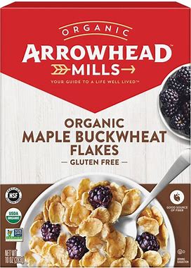 Organic Gluten-Free Cereal, Maple Buckwheat Flakes, 10 Oz. Box (Pack