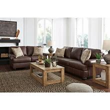 Ashley Furniture Beamerton Leather Sofa And Loveseat Living Room Set