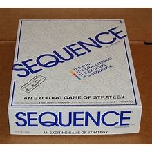 Vintage Sequence Strategy Board Game By Jax Ltd 1999 Very Good