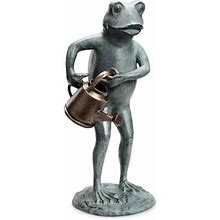 San Pacific International (Spi) San Pacific International Frog With Watering Can Garden Statue