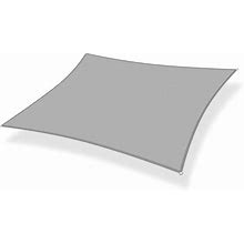 12 ft. X 16 ft. 185 GSM Light Gray Rectangle Sun Shade Sail, For Patio Garden And Swimming Pool