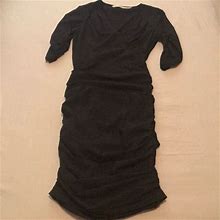 Rachel Rachel Roy Dresses | Nwot Rachel Roy Black Ruched Dress | Color: Black | Size: 0
