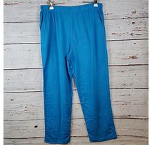 Jessica London Pants & Jumpsuits | Jessica London Pull-On Knit Pants Women Plus 22/24 Blue Stretch Pockets Nwot | Color: Blue | Size: 22