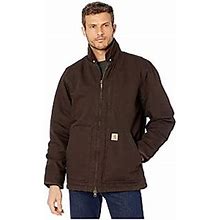 OC293 Sherpa Lined Coat (Dark Brown) Mens Clothing