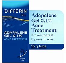 Differin Acne Treatment Gel Retinoid Treatment For Face With 0.1% Adapalene 15G Tube