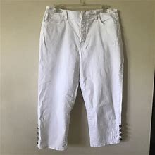Nydj Pants & Jumpsuits | Nydj Capri Jeans. White. Size 12 | Color: White | Size: 12