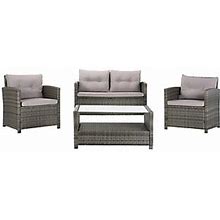 Vellor 4-Pc Living Set By Safavieh, Size Null, Grey/Grey
