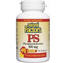 Natural Factors Ps Phosphatidylserine Supplement Vitamin | 100 Mg | 60 Soft Gels