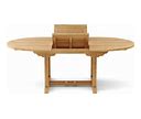 Bahama 87" Oval Extension Table Extra Thick Wood - Natural Teak